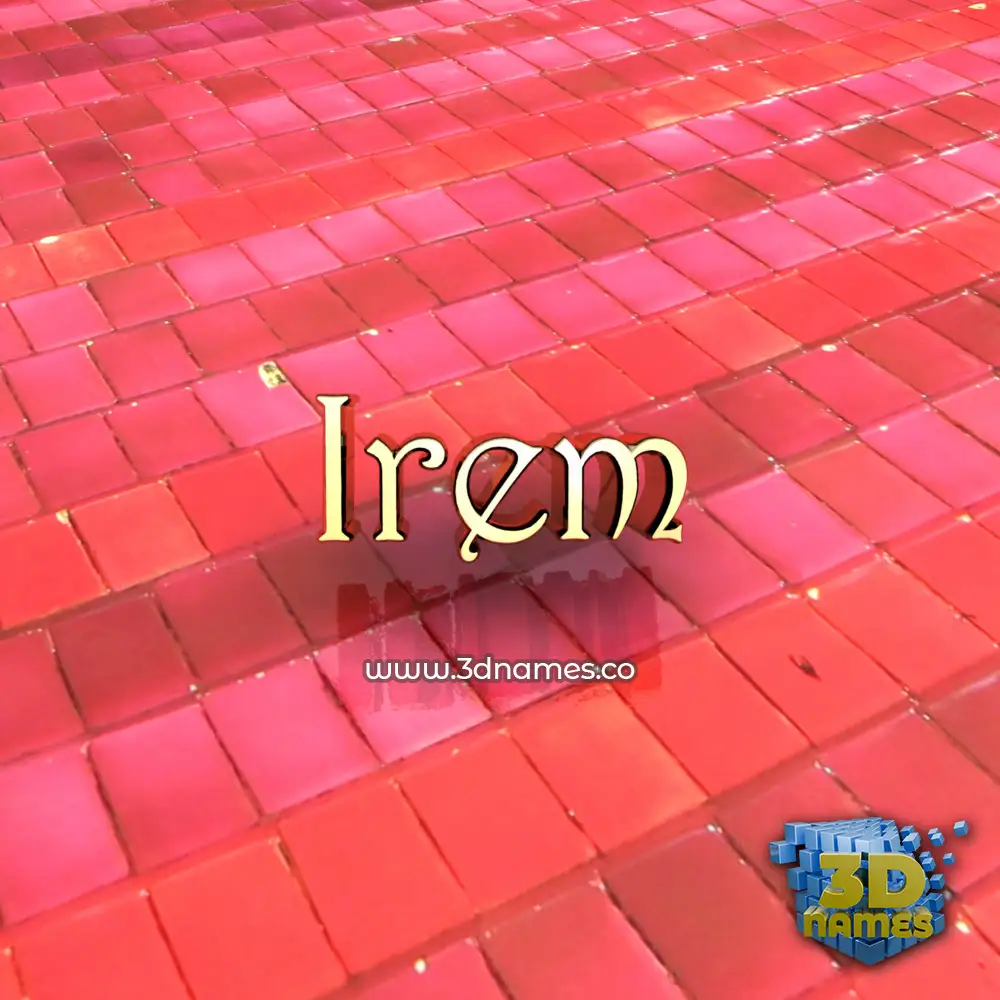 irem in Red Tiles style - 3D name wallpaper irem in Red Tiles style - 3D name wallpaper