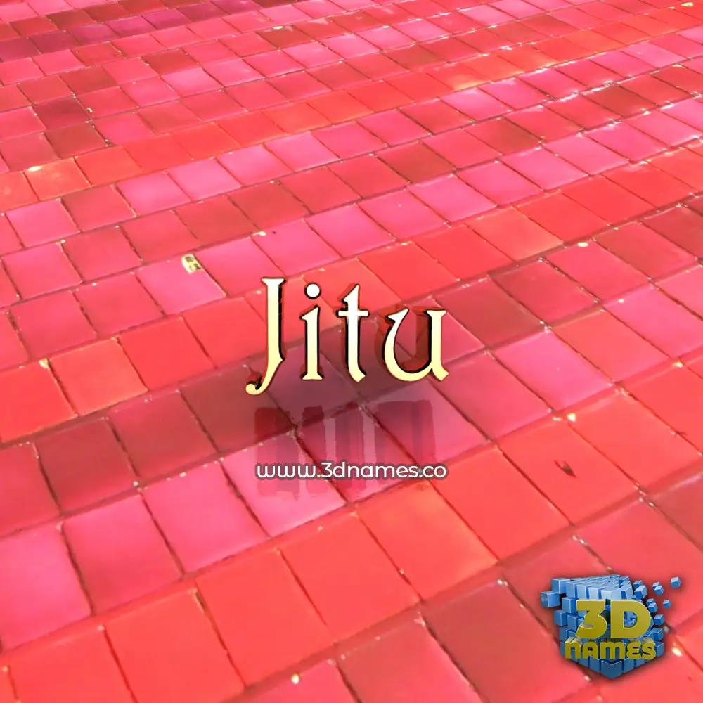 jitu in Red Tiles style - 3D name wallpaper jitu in Red Tiles style - 3D name wallpaper