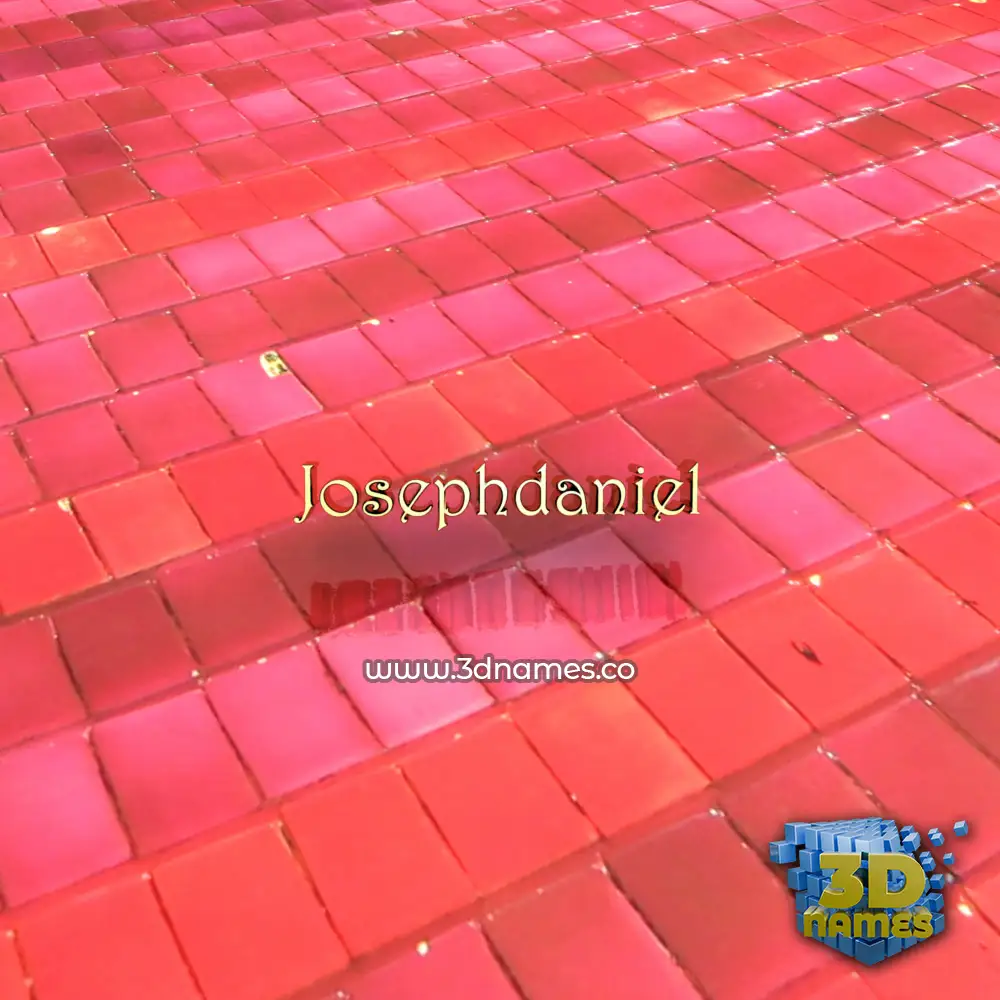 josephdaniel in Red Tiles style - 3D name wallpaper josephdaniel in Red Tiles style - 3D name wallpaper
