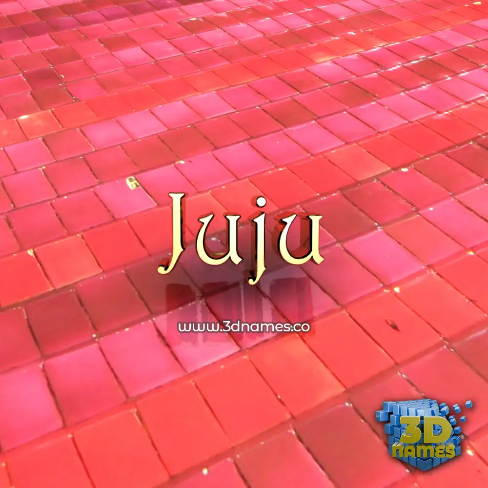 juju in Red Tiles style - 3D name wallpaper juju in Red Tiles style - 3D name wallpaper