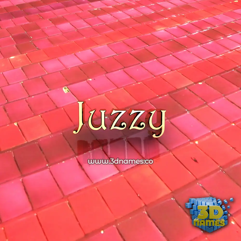juzzy in Red Tiles style - 3D name wallpaper juzzy in Red Tiles style - 3D name wallpaper