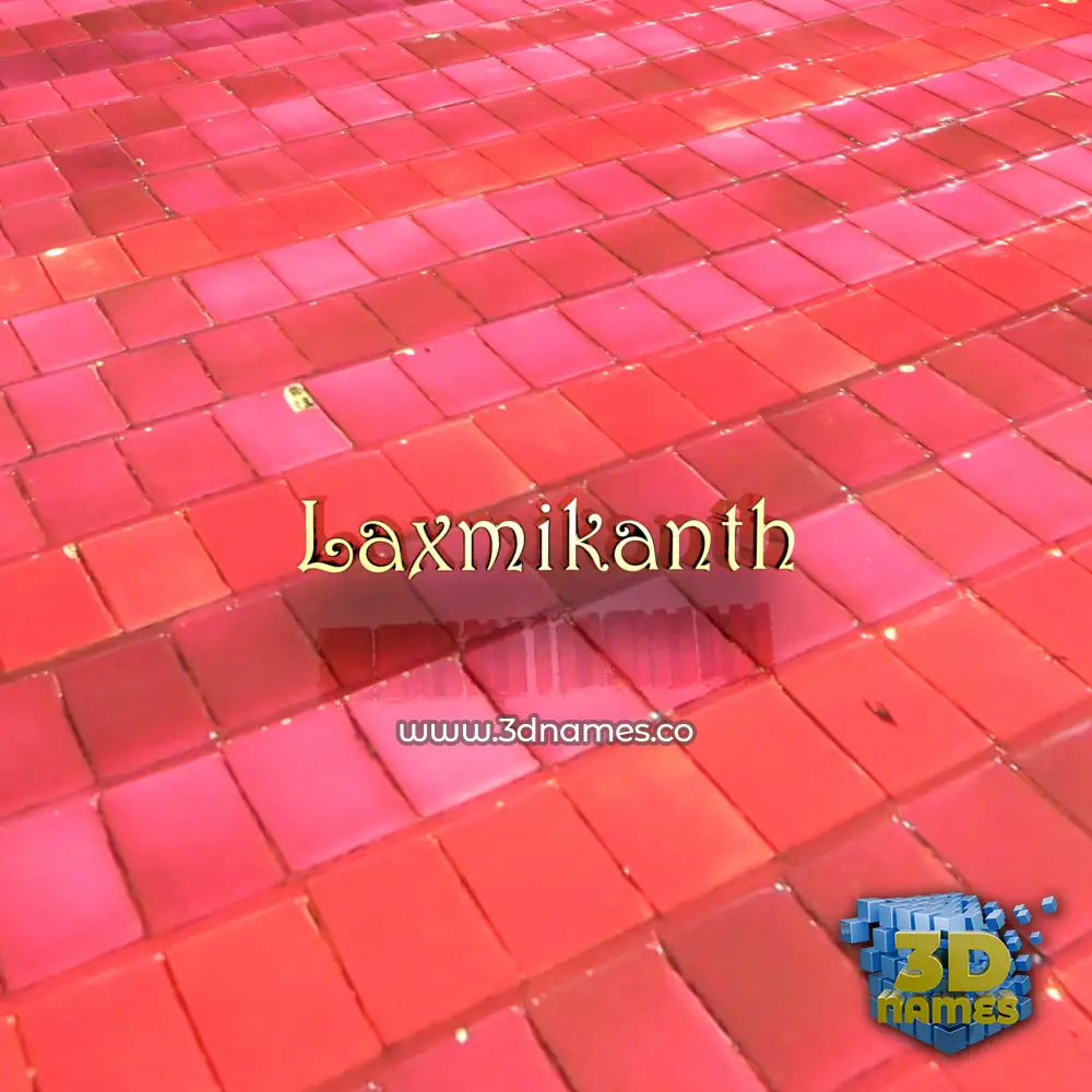 laxmikanth in Red Tiles style - 3D name wallpaper laxmikanth in Red Tiles style - 3D name wallpaper