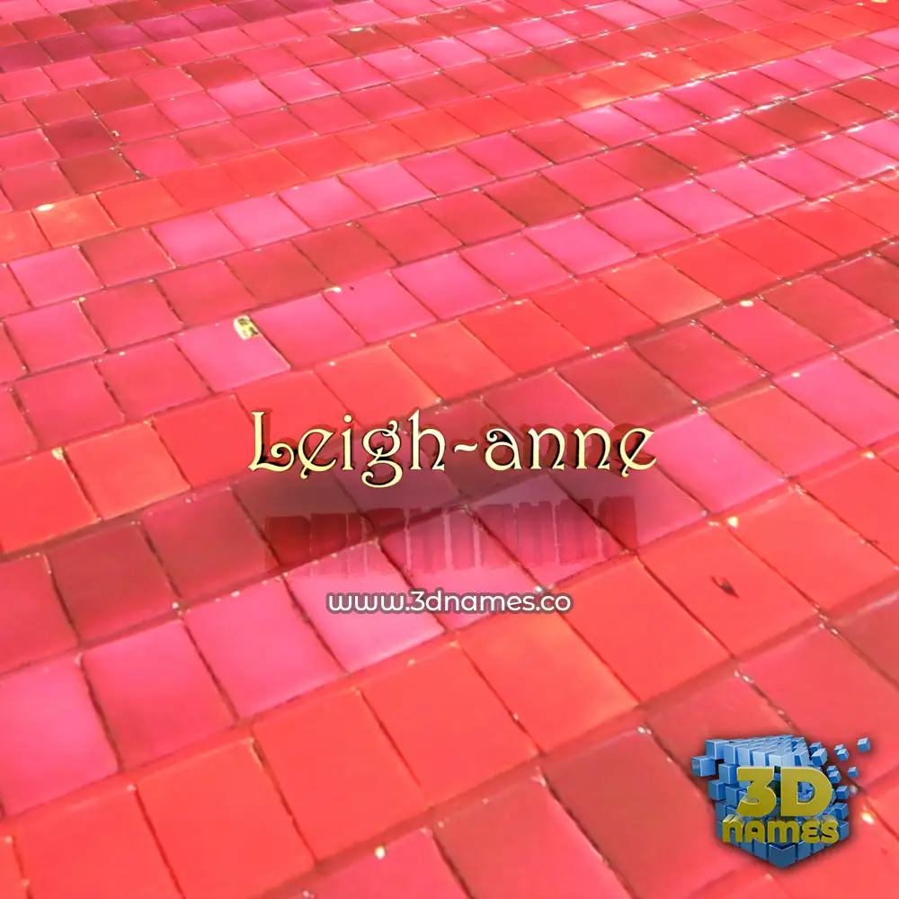 leigh-anne in Red Tiles style - 3D name wallpaper leigh-anne in Red Tiles style - 3D name wallpaper