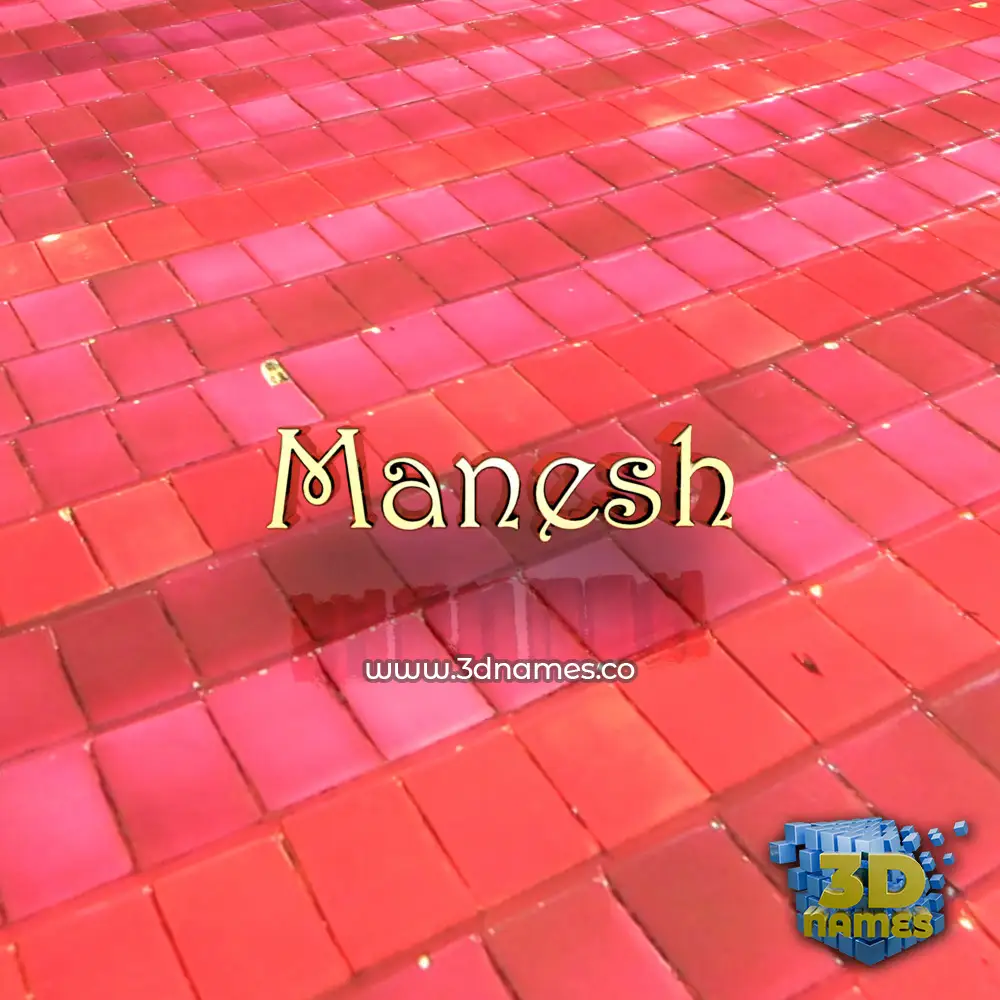 manesh in Red Tiles style - 3D name wallpaper manesh in Red Tiles style - 3D name wallpaper