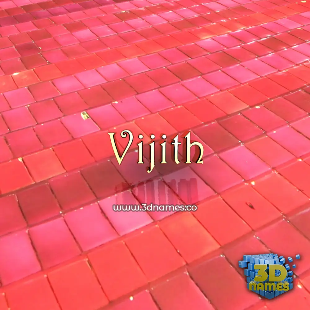 vijith in Red Tiles style - 3D name wallpaper vijith in Red Tiles style - 3D name wallpaper