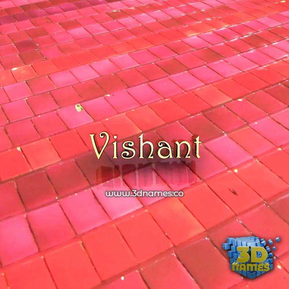 vishant in Red Tiles style - 3D name wallpaper vishant in Red Tiles style - 3D name wallpaper