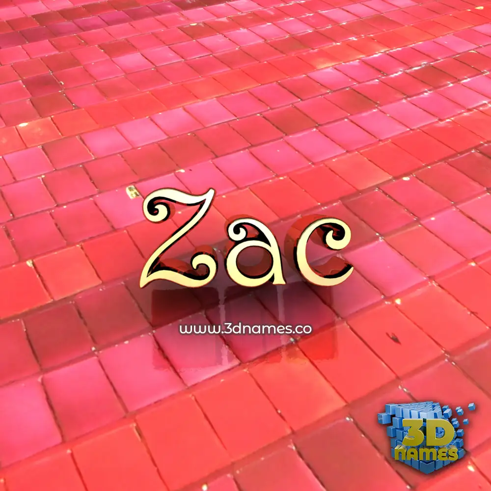 zac in Red Tiles style - 3D name wallpaper zac in Red Tiles style - 3D name wallpaper