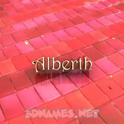 alberth in Red Tiles style - 3D name wallpaper