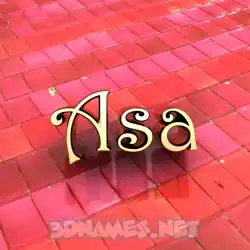 asa in Red Tiles style - 3D name wallpaper