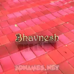 bhavnesh in Red Tiles style - 3D name wallpaper