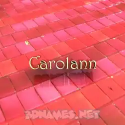 carolann in Red Tiles style - 3D name wallpaper