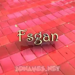 fsgan in Red Tiles style - 3D name wallpaper