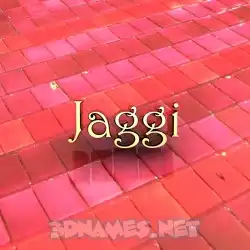 jaggi in Red Tiles style - 3D name wallpaper