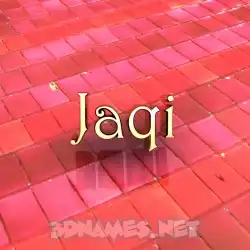 jaqi in Red Tiles style - 3D name wallpaper