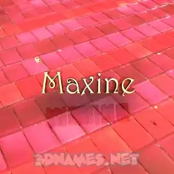 maxine in Red Tiles style - 3D name wallpaper