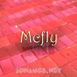 mcfly in Red Tiles style - 3D name wallpaper