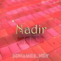nadir in Red Tiles style - 3D name wallpaper