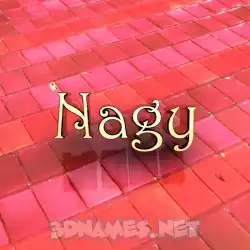 nagy in Red Tiles style - 3D name wallpaper