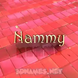 nammy in Red Tiles style - 3D name wallpaper