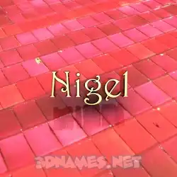 nigel in Red Tiles style - 3D name wallpaper