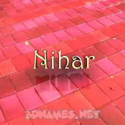 nihar in Red Tiles style - 3D name wallpaper