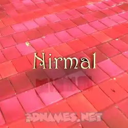 nirmal in Red Tiles style - 3D name wallpaper