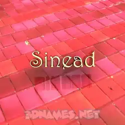 sinead in Red Tiles style - 3D name wallpaper