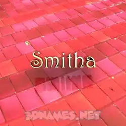 smitha in Red Tiles style - 3D name wallpaper
