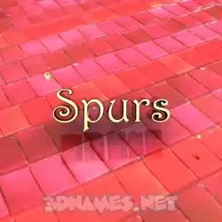 spurs in Red Tiles style - 3D name wallpaper