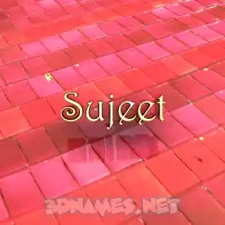 sujeet in Red Tiles style - 3D name wallpaper
