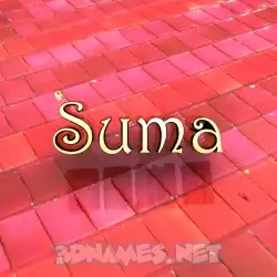 suma in Red Tiles style - 3D name wallpaper