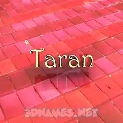 taran in Red Tiles style - 3D name wallpaper