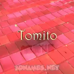 tomito in Red Tiles style - 3D name wallpaper