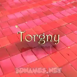 torgny in Red Tiles style - 3D name wallpaper