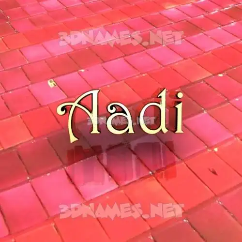 aadi in Red Tiles style - 3D name wallpaper