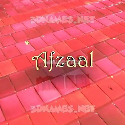 afzaal in Red Tiles style - 3D name wallpaper