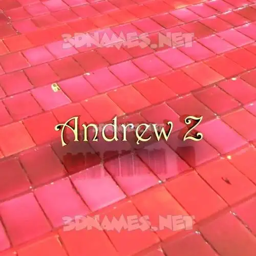 andrew z in Red Tiles style - 3D name wallpaper andrew z in Red Tiles style - 3D name wallpaper