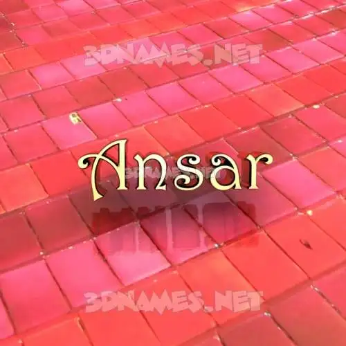 ansar in Red Tiles style - 3D name wallpaper ansar in Red Tiles style - 3D name wallpaper
