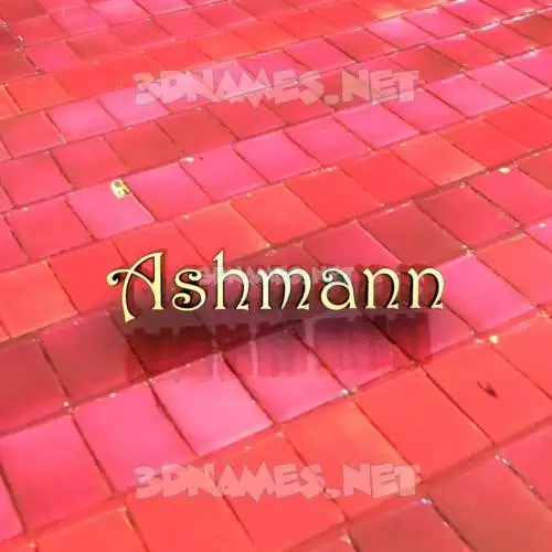 ashmann in Red Tiles style - 3D name wallpaper