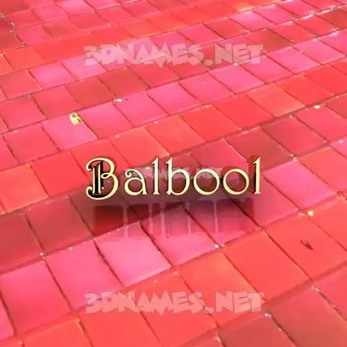 balbool in Red Tiles style - 3D name wallpaper balbool in Red Tiles style - 3D name wallpaper