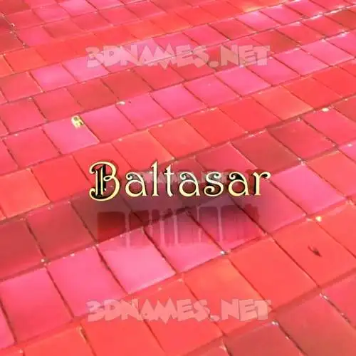 baltasar in Red Tiles style - 3D name wallpaper baltasar in Red Tiles style - 3D name wallpaper