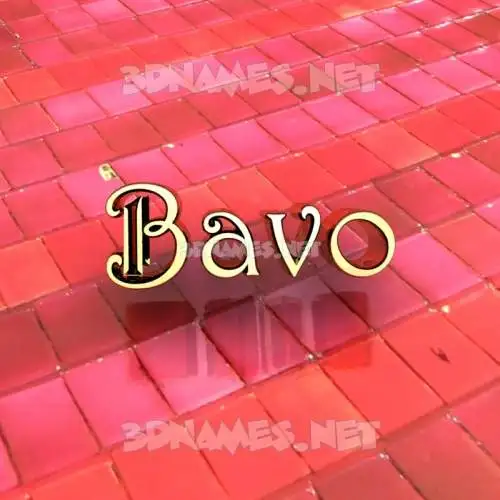 bavo in Red Tiles style - 3D name wallpaper bavo in Red Tiles style - 3D name wallpaper