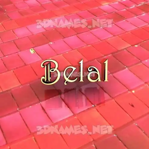belal in Red Tiles style - 3D name wallpaper belal in Red Tiles style - 3D name wallpaper
