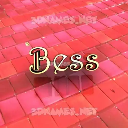 bess in Red Tiles style - 3D name wallpaper bess in Red Tiles style - 3D name wallpaper