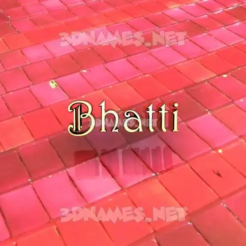 bhatti in Red Tiles style - 3D name wallpaper bhatti in Red Tiles style - 3D name wallpaper