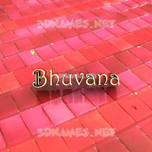 bhuvana in Red Tiles style - 3D name wallpaper bhuvana in Red Tiles style - 3D name wallpaper