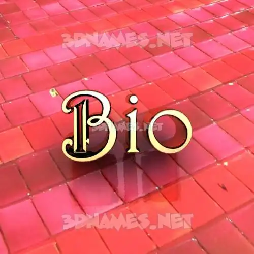bio in Red Tiles style - 3D name wallpaper bio in Red Tiles style - 3D name wallpaper