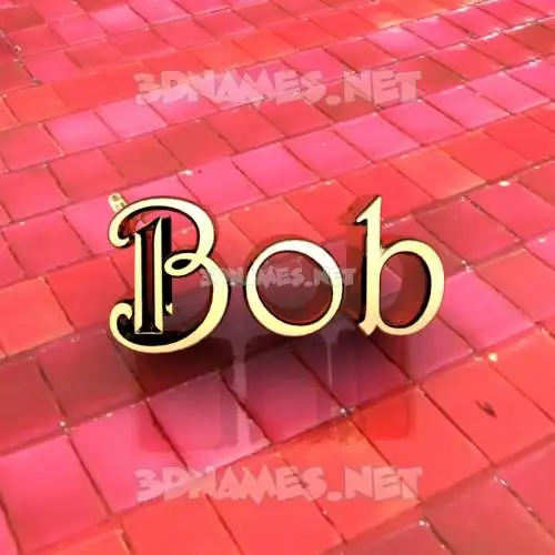 bob in Red Tiles style - 3D name wallpaper bob in Red Tiles style - 3D name wallpaper