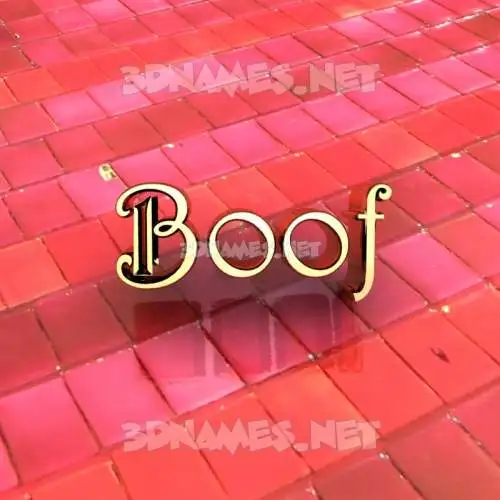 boof in Red Tiles style - 3D name wallpaper boof in Red Tiles style - 3D name wallpaper
