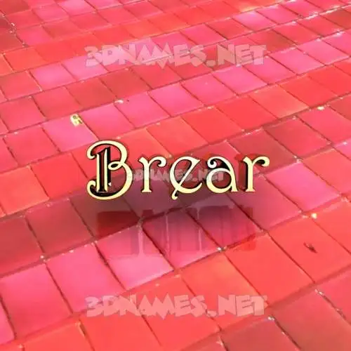 brear in Red Tiles style - 3D name wallpaper brear in Red Tiles style - 3D name wallpaper